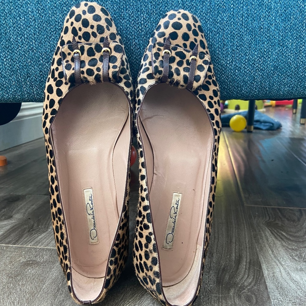 Mohair/pony ballet flats | Oscar de la renta